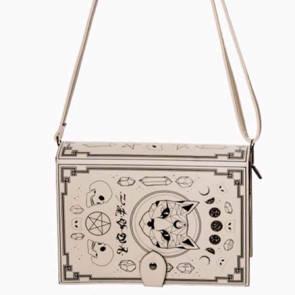 Brand New Discontinued Banned Alternative Spellbinder Bag Off White